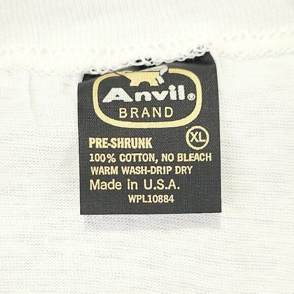 Vintage Jardine Motorcycle T Shirt Mens Size Large White 80s Exhaust System - Picture 6 of 7